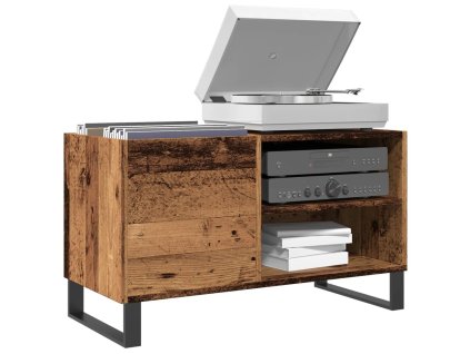 vidaXL Skříňka na LP desky old wood 84,5 x 38 x 48 cm kompozitní dřevo