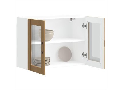 vidaXL Kuchyňská nástěnná skříňka se skleněnými dvířky "Lucca"