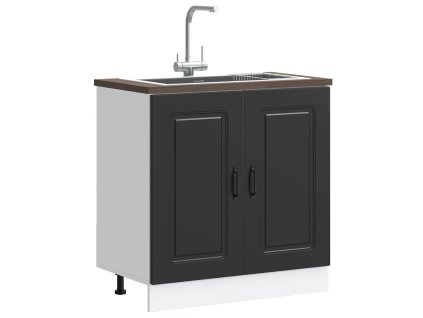 vidaXL Skříňka pod umyvadlo "Kalmar" černý 80x46x81,5 cm kompozit