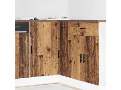 vidaXL Kuchyňská spodní skříňka "Porto" old wood kompozitní dřevo
