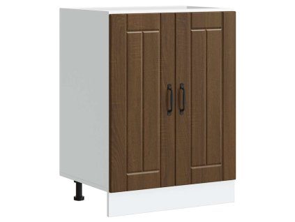 vidaXL Skříňka pod umyvadlo "Lucca" hnědý dub kompozitní dřevo