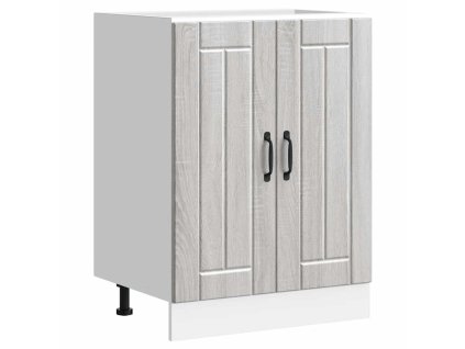 vidaXL Skříňka pod umyvadlo "Lucca" šedý sonoma kompozitní dřevo