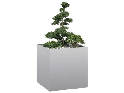 vidaXL Truhlík 80x80x80 cm pozinkovaná ocel