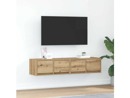 vidaXL TV skříňky 2 ks Dub Artisan 60x31x25,5 cm Dřevěné konstrukce