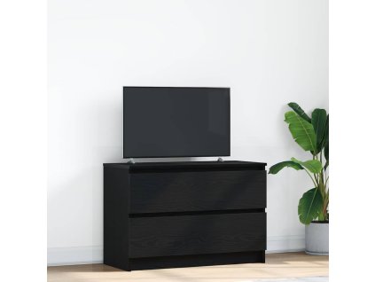 vidaXL TV skříňka černá 80x35x54 cm kompozitní dřevo