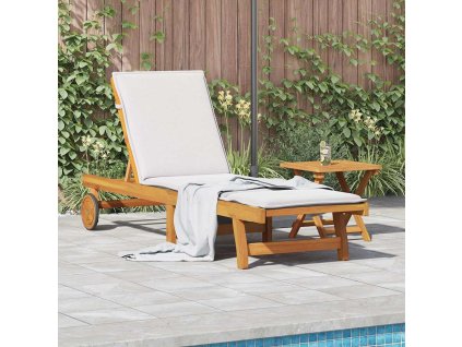 vidaXL Lehátko se stolem z masivního dřeva Akácie
