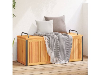 vidaXL Zahradní box na podušky 110x45x42/53 cm masivní akácie a ocel