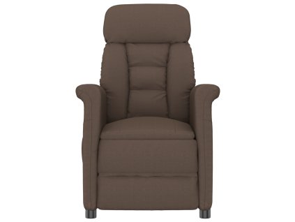 vidaXL Masážní křeslo s polštářem Hnědá 70.5 x 96.5 x 95 cm Umělá kůže