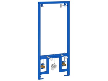 vidaXL Podpora na zeď do koupelny Modrá 50 x 17.5 x 136 cm Ocel