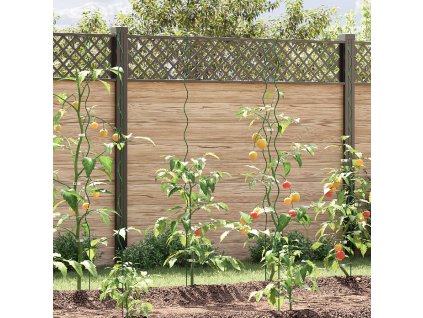 vidaXL Podpora rostlin 50 pcs Zelená 110 x 0.6 x 0.6 cm Ocel