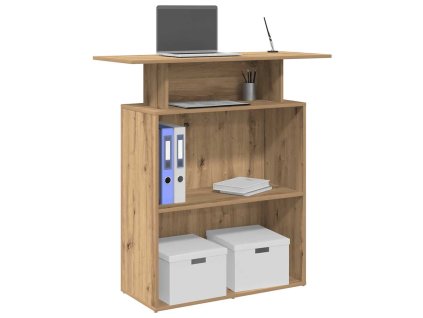 vidaXL Recepční stůl dub artisan 100x40x104 cm kompozitní dřevo