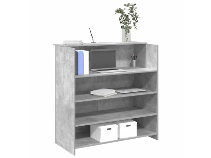 vidaXL Recepční stůl betonově šedý 100x50x103,5 cm kompozitní dřevo