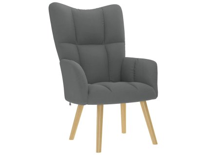 vidaXL Relaxační židle tmavě šedá textil