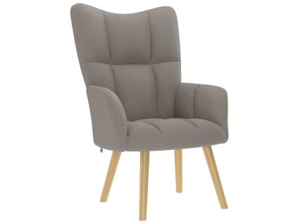 vidaXL Relaxační židle taupe textil