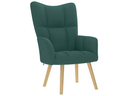 vidaXL Relaxační křeslo tmavě zelené textil