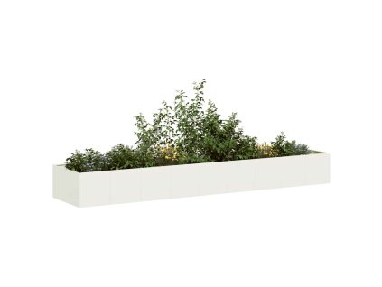 vidaXL Truhlík bílý 360x80x40 cm ocel