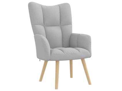 vidaXL Relaxační křeslo obláčkově šedá textil