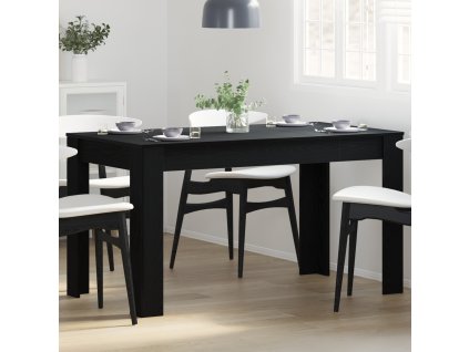 vidaXL Jídelní stůl Černý dub 140 x 74.5 x 76 cm Kompozitní dřevo