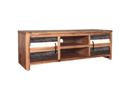 vidaXL TV stolek masivní akáciové dřevo 120 x 35 x 40 cm