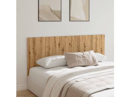vidaXL Čelo postele dub artisan 200 x 1,5 x 80 cm kompozitní dřevo