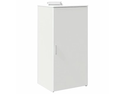 vidaXL Úzká úložná White 50x45x103,5 cm kompozitní dřevo