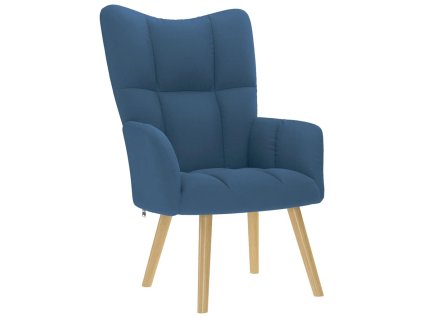 vidaXL Relaxační křeslo modré textil