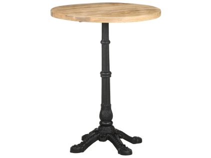 vidaXL Balkonový stolek Ø 60 x 76 cm hrubé mangovníkové dřevo