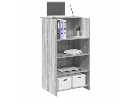 vidaXL Recepční stůl šedý sonoma 55x50x103,5 cm kompozitní dřevo