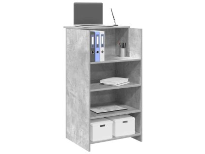 vidaXL Recepční stůl betonově šedý 55x50x103,5 cm kompozitní dřevo