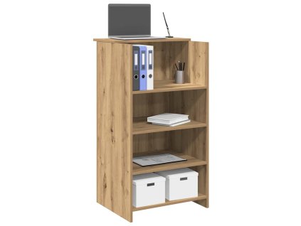 vidaXL Recepční stůl dub artisan 55x50x103,5 cm kompozitní dřevo