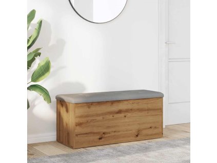 vidaXL Úložná lavice řemeslná dubová 102 x 42 x 45 cm, konstrukční dřevo