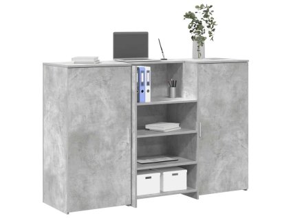 vidaXL Recepční stůl betonově šedý 155x50x103,5 cm kompozitní dřevo