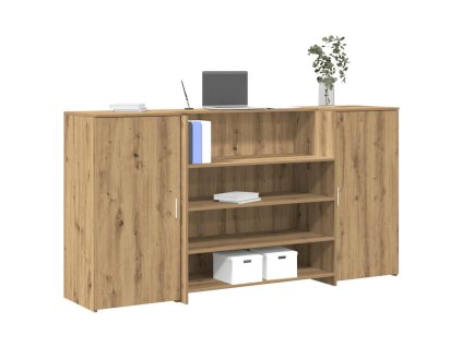 vidaXL Recepční stůl dub artisan 200x50x103,5 cm kompozitní dřevo