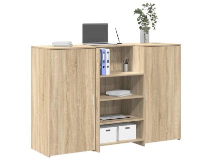 vidaXL Recepční stůl dub sonoma 155x50x103,5 cm kompozitní dřevo