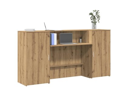 vidaXL Recepční stůl dub artisan 200x50x103,5 cm kompozitní dřevo