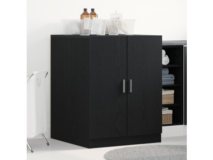 vidaXL Skříň na pračku s úložištěm Černý dub 70.5 x 71.5 x 91.5 cm