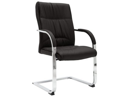 vidaXL Konzolová kancelářská židle černá umělá kůže