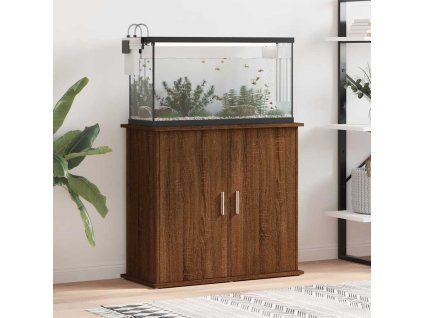 vidaXL Stojan na akvárium hnědý dub 81 x 36 x 73 cm kompozitní dřevo