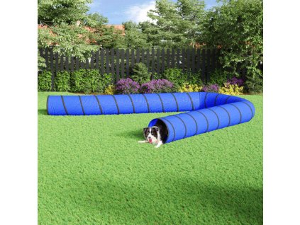 vidaXL Psí tunel modrý Ø 55 x 1 000 cm polyester