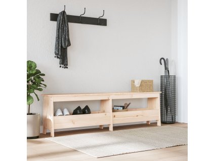 vidaXL Lavice do předsíně 160 x 28 x 45 cm masivní borovice