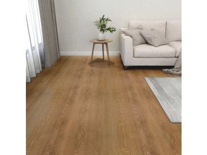 vidaXL Samolepicí podlahové desky 55 ks PVC 5,11 m² hnědé