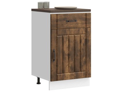 vidaXL Kuchyňská spodní skříňka "Lucca" kouřový dub kompozitní dřevo