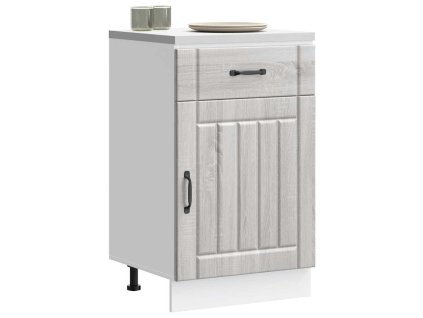 vidaXL Kuchyňská spodní skříňka "Lucca" šedý sonoma kompozitní dřevo