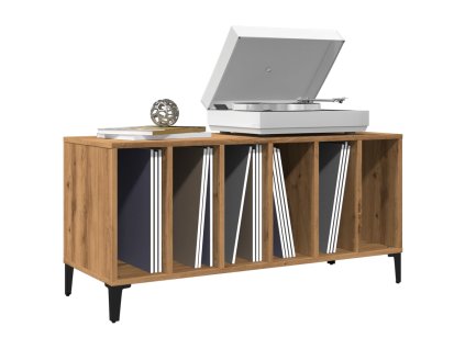 vidaXL Skříňka na LP desky dub artisan 100x38x48 cm kompozitní dřevo