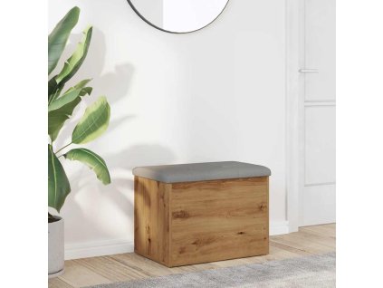 vidaXL Úložná lavice dub artisan 62x42x45 cm Engineered Wood