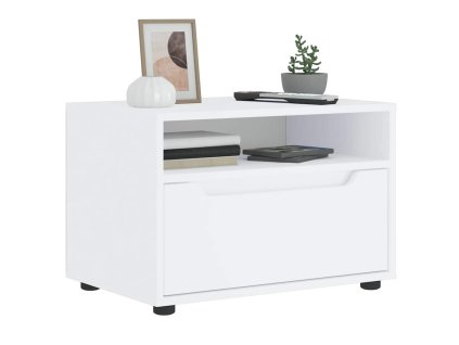 vidaXL TV skříňka VISNES bílý 60x40x38 cm kompozitní dřevo