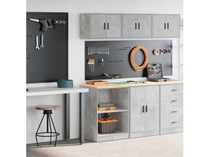 vidaXL Garážové skříně 2 ks Beton Grey kompozitní dřevo