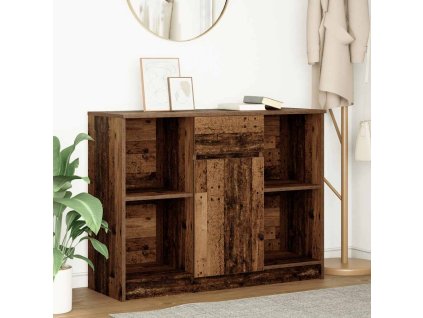 vidaXL Příborník se zásuvkou Staré dřevo 101x35x76 cm kompozitní dřevo