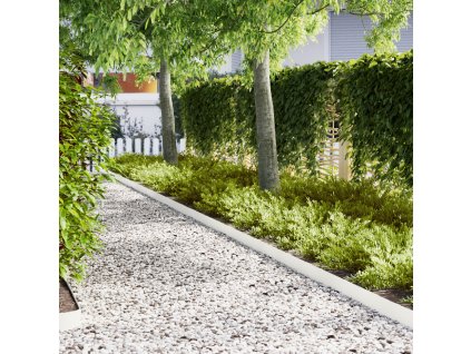 vidaXL Obrubníky trávníku 50 pcs Bílá 100 x 0.5 x 15 cm Ocel