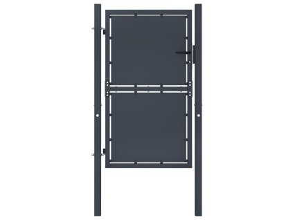 vidaXL Zahradní brána ocelová 100 x 200 cm antracitová